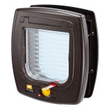 Ferplast Swing 5 huzatmentes 4 funkciós kutya, cica ajtó (72103012) barna