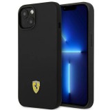 Ferrari FEHCP14SSIBBK iPhone 14 6,1" fekete keménytok szilikon fém logó
