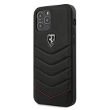 Ferrari FEHQUHCP12LBK iPhone 12 6,7" Pro Max fekete kemény tok Off Track Felfújt telefontok