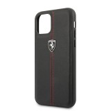 Ferrari GEN iPhone 11 Pro Max függőlegesen csíkozott kemény tok fekete (FEHDEHCN65BK) (FEHDEHCN65BK)