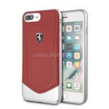 Ferrari Heritage iPhone 8 Plus ezüst-piros kemény tok (FEHTOHCI8LRE)