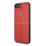 Ferrari Heritage iPhone 8 Plus kemény csíkos piros tok (FEHDEHCI8LRE)