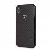 Ferrari Heritage iPhone XR valódi karbon tok fekete (FEHCAHCI61BK) (FEHCAHCI61BK) - Telefontok