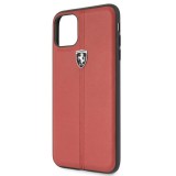 Ferrari iPhone 11 Pro Max függőlegesen csíkozott kemény tok piros (FEHDEHCN65RE) (FEHDEHCN65RE) - Telefontok