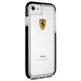 Ferrari iPhone 7 tok átlátszó-fekete (FEGLHCP7BK) (FEGLHCP7BK)