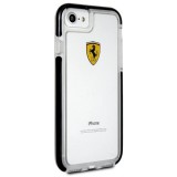 Ferrari iPhone 7 tok átlátszó-fekete (FEGLHCP7BK) (FEGLHCP7BK) - Telefontok