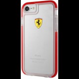 Ferrari iPhone 7 tok átlátszó-piros (FEGLHCP7RE) (FEGLHCP7RE) - Telefontok