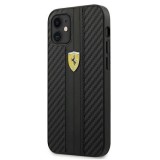Ferrari iPhone FESNECHCP12SBK 12 mini 5.4 ?fekete PU tok On Track Carbon telefontok
