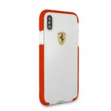 Ferrari iPhone X tok átlátszó-piros (FEGLHCPXRE) (FEGLHCPXRE) - Telefontok
