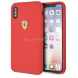Ferrari iPhone X/XS SF szilikon piros tok (FESSIHCPXRE)