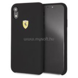 Ferrari iPhone XR SF szilikon fekete tok (FESSIHCI61BK)
