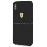 Ferrari iPhone XS MAX SF szilikon fekete tok (FESSIHCI65BK)