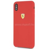 Ferrari iPhone XS MAX SF szilikon piros tok (FESSIHCI65RE)