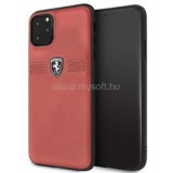 Ferrari Off Track iPhone 11 Pro Max piros szemcsés bőrtok (FEOBAHCN65RE)