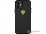 Ferrari On Track Carbon tok Apple iPhone 12 Mini készülékhez, fekete