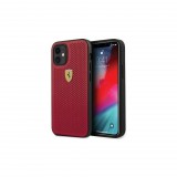 Ferrari On Track Perforated iPhone 12 Mini tok piros (FESPEHCP12SRE) (FESPEHCP12SRE) - Telefontok