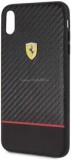 Ferrari On-Ttrack racing iPhone XS MAX karbon és puha gumi tok (FESBOHCI65BK)