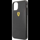 Ferrari Protect Apple iPhone 11 Pro Max Szilikon Tok - Fekete (FESPCHCN65CBBK)
