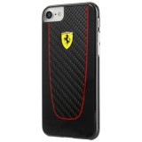 Ferrari SF Pit Stop iPhone 7 karbon tok fekete (FEPICHCP7BK) (FEPICHCP7BK) - Telefontok