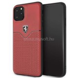 Ferrari Victory iPhone 11 Pro Max piros kemény bőrtok (FEOVEHCN65RE)