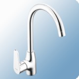 Ferro Algeo egykaros álló mosogató csaptelep forgatható íves kifolyócsővel