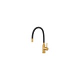 Ferro Zumba PVD fekete - arany csaptelep flexibilis kifolyócsővel