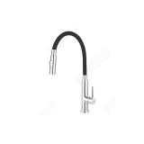 Ferro Zumba Slim BZA43B fekete csaptelep flexibilis zuhanyváltós kifolyócsővel