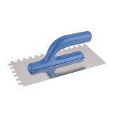 FESTA 280×130mm E10 fogazott rozsdamentes simító, körmös glettvas, 10x10mm