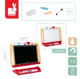 Festék fröccs minta és tábla krétatartóval