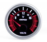 Feszültségmérő fekete számlappal (84061)