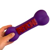 FETCH Rágható Gumi Sípoló Csont Kutyajáték, 24 cm, Lila