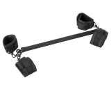 Fetish - műbőr kötöző rúd szett (6 részes) - fekete