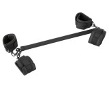 Fetish - műbőr kötöző rúd szett (6 részes) - fekete