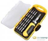 Fieldmann FDS 1011-22R 21-darabos bitkészlet csavarhúzóval