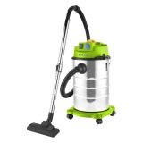 Fieldmann FDU DU 2004-E 1400 W, 30 l ezüst-fekete-zöld porszívó nedves és száraz porszívózáshoz