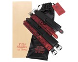 Fifty Shades Of Grey A szürke ötven árnyalata - bilincs szett (fekete-vörös)