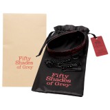 Fifty Shades Of Grey A szürke ötven árnyalata - bimbócsipeszek nyakörvvel (fekete-vörös)