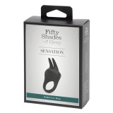 Fifty Shades Of Grey A szürke ötven árnyalata - csiklóizgató péniszgyűrű (fekete)