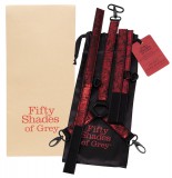 Fifty Shades Of Grey A szürke ötven árnyalata - nyakhoz kötöző szett (fekete-vörös)