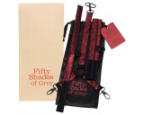 Fifty Shades Of Grey A szürke ötven árnyalata - nyakhoz kötöző szett (fekete-vörös)