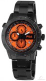 FILA vízálló férfi karóra dátum mutatóval narancs