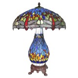 Filamentled Dragonfly Blue Tiffany asztali lámpa