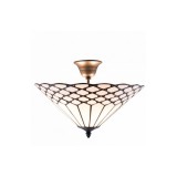 Filamentled Glanton Tiffany mennyezeti lámpa