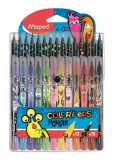 Filctoll és színes ceruza készlet, MAPED Color&#039;Peps Monster 12+15 különböző szín (IMA984718)