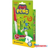 Filctoll fújós készlet Centropen AIRPENS 1539 Textile 5 különféle szín