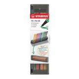 Filctoll készlet, 1 mm, STABILO Pen 68, 10 db-os asztali készlet (TST68107)