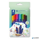 Filctoll készlet, 1 mm, STAEDTLER "Triplus 323", 10 különböző szín