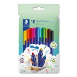 Filctoll készlet, 1 mm, STAEDTLER Triplus 323, 10 különböző szín (TS323C10)