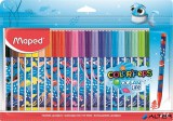 Filctoll készlet, 2 mm, kimosható, MAPED 'Color'Peps Ocean Life', 24 különböző szín