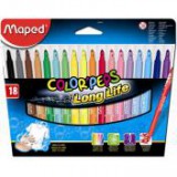 Filctoll készlet, mosható, MAPED "Color`Peps", 18 különböző szín [18 db]